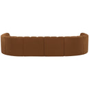 Meridian Arc Saddle Velvet 8 pc Modular Sectional IMAGE 3