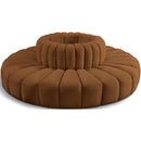 Meridian Arc Saddle Velvet 8 pc Modular Sectional IMAGE 1