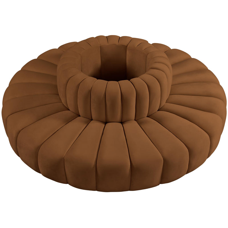 Meridian Arc Saddle Velvet 8 pc Modular Sectional IMAGE 3