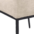 Meridian Reeves Beige Chenille Fabric Dining Chair IMAGE 7