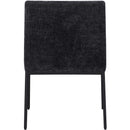 Meridian Reeves Black Chenille Fabric Dining Chair IMAGE 5