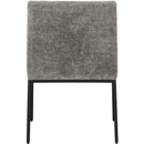 Meridian Reeves Grey Chenille Fabric Dining Chair IMAGE 5