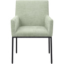 Meridian Reeves Mint Chenille Fabric Dining Chair IMAGE 3