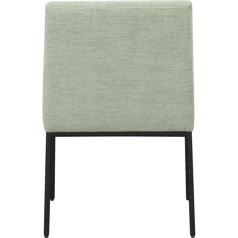 Meridian Reeves Mint Chenille Fabric Dining Chair IMAGE 5
