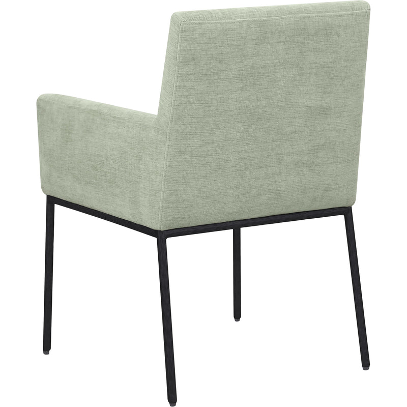 Meridian Reeves Mint Chenille Fabric Dining Chair IMAGE 6