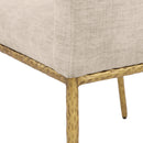Meridian Reeves Beige Chenille Fabric Dining Chair IMAGE 7