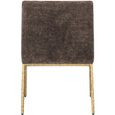 Meridian Reeves Brown Chenille Fabric Dining Chair IMAGE 5