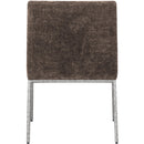 Meridian Reeves Brown Chenille Fabric Dining Chair IMAGE 5