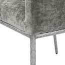 Meridian Reeves Grey Chenille Fabric Dining Chair IMAGE 7