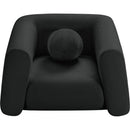 Meridian Abbington Black Boucle Fabric Chair IMAGE 5