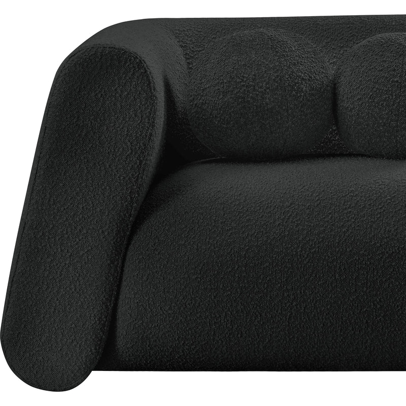 Meridian Abbington Black Boucle Fabric Chair IMAGE 9
