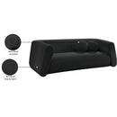 Meridian Abbington Black Boucle Fabric Sofa IMAGE 19