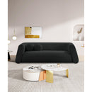 Meridian Abbington Black Boucle Fabric Sofa IMAGE 2