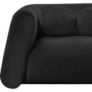 Meridian Abbington Black Boucle Fabric Sofa IMAGE 9