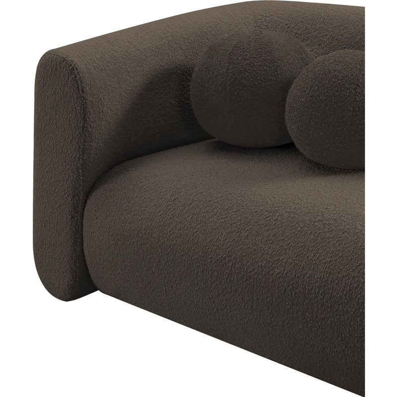 Meridian Abbington Brown Boucle Fabric Chair IMAGE 10