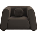 Meridian Abbington Brown Boucle Fabric Chair IMAGE 4