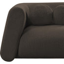 Meridian Abbington Brown Boucle Fabric Chair IMAGE 9