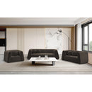 Meridian Abbington Brown Boucle Fabric Loveseat IMAGE 16