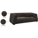 Meridian Abbington Brown Boucle Fabric Sofa IMAGE 19