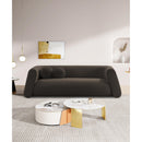 Meridian Abbington Brown Boucle Fabric Sofa IMAGE 2