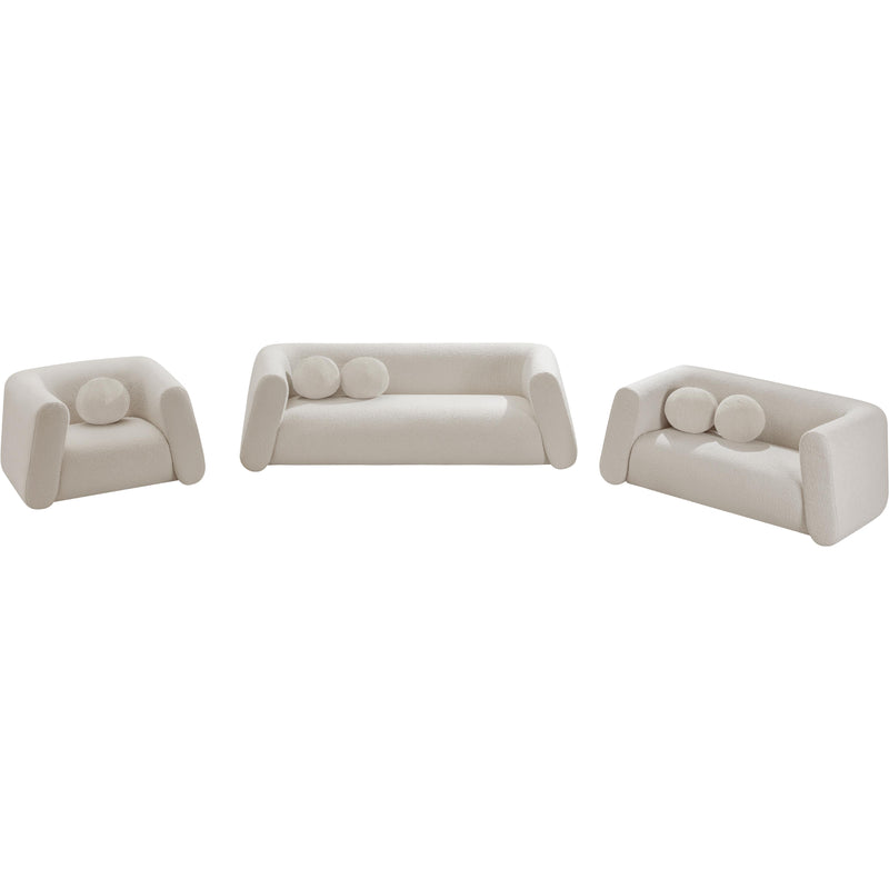 Meridian Abbington Cream Boucle Fabric Chair IMAGE 14