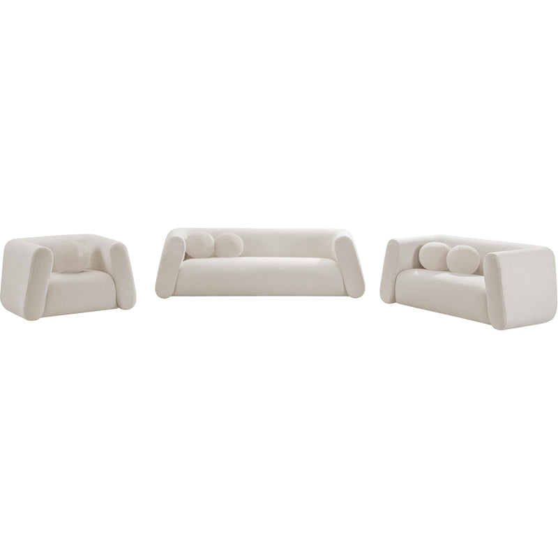 Meridian Abbington Cream Boucle Fabric Chair IMAGE 15