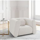 Meridian Abbington Cream Boucle Fabric Chair IMAGE 2