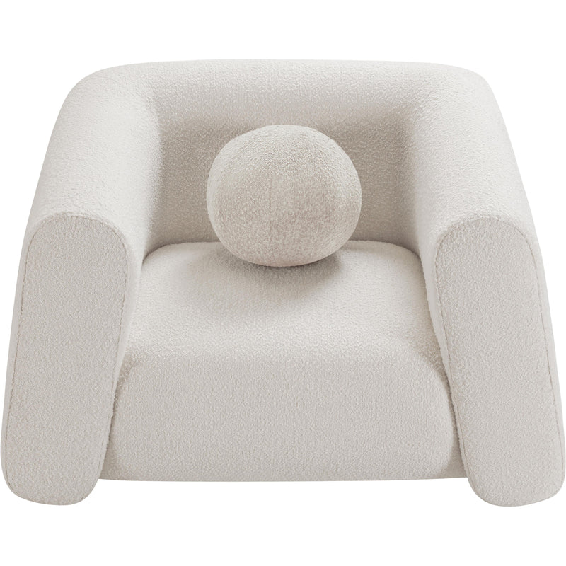 Meridian Abbington Cream Boucle Fabric Chair IMAGE 5