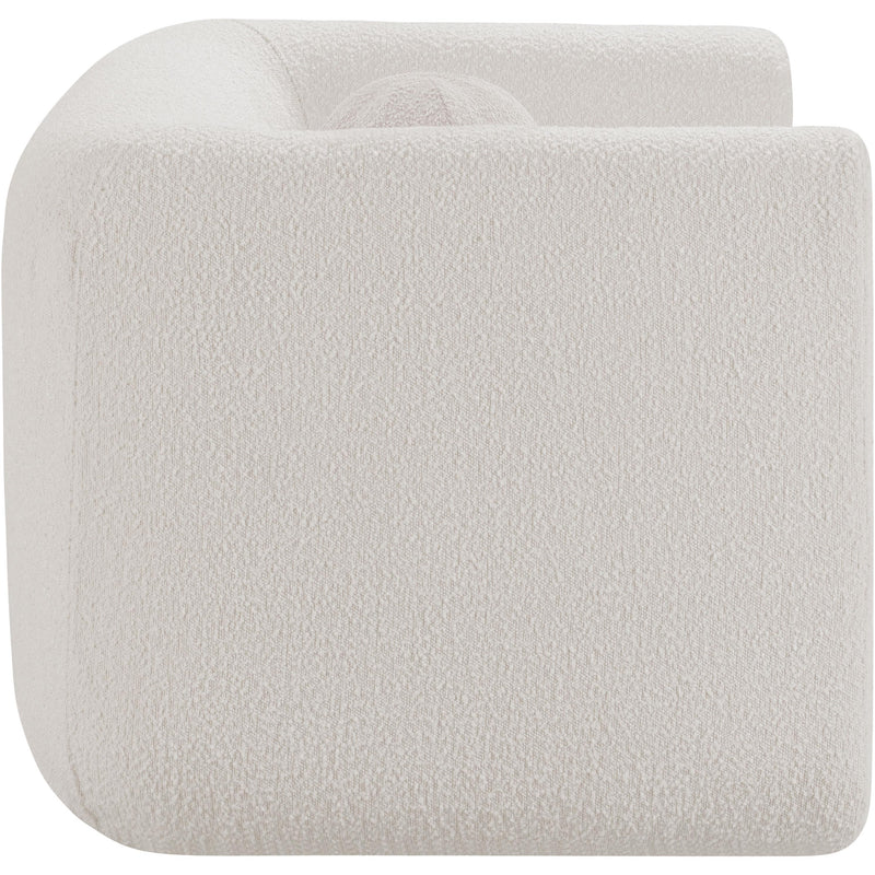 Meridian Abbington Cream Boucle Fabric Chair IMAGE 8