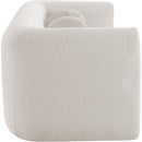 Meridian Abbington Cream Boucle Fabric Loveseat IMAGE 8