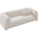 Meridian Abbington Cream Boucle Fabric Sofa IMAGE 3