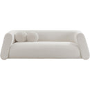 Meridian Abbington Cream Boucle Fabric Sofa IMAGE 4