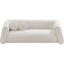 Meridian Abbington Cream Boucle Fabric Sofa IMAGE 5