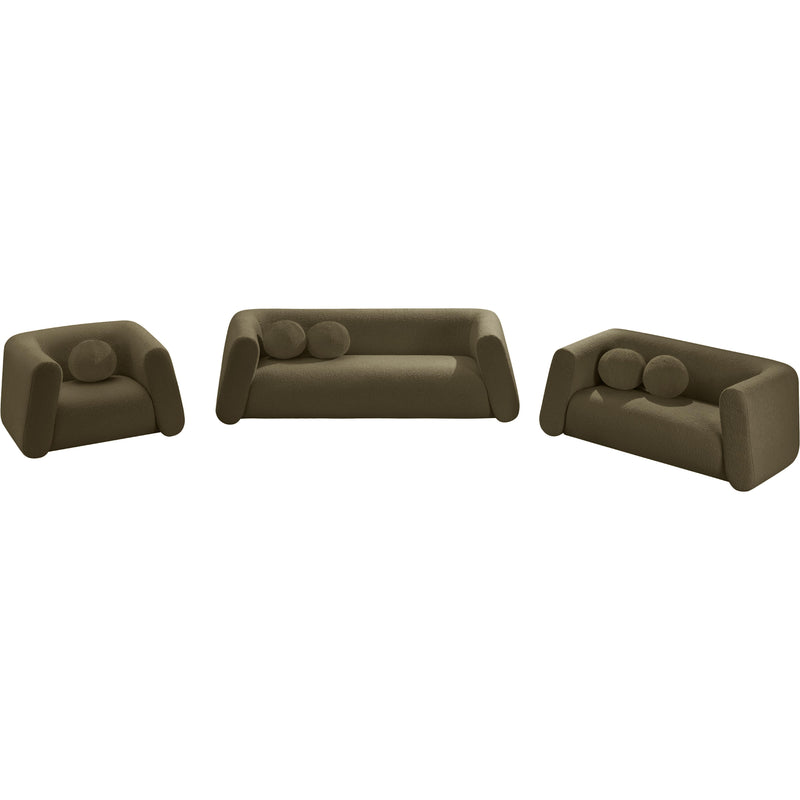 Meridian Abbington Olive Boucle Fabric Chair IMAGE 14