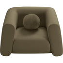 Meridian Abbington Olive Boucle Fabric Chair IMAGE 5