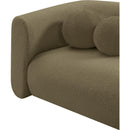 Meridian Abbington Olive Boucle Fabric Sofa IMAGE 10