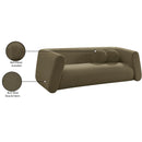 Meridian Abbington Olive Boucle Fabric Sofa IMAGE 19