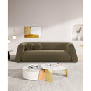 Meridian Abbington Olive Boucle Fabric Sofa IMAGE 2
