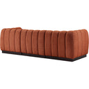 Meridian Quinn Cognac Chenille Fabric Modular Sofa IMAGE 6