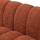 Meridian Quinn Cognac Chenille Fabric Modular Sofa IMAGE 8