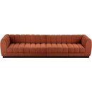 Meridian Quinn Cognac Chenille Fabric Modular Sofa IMAGE 5