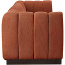 Meridian Quinn Cognac Chenille Fabric Modular Sofa IMAGE 7