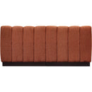 Meridian Quinn Cognac Chenille Fabric Modular Sofa IMAGE 3