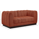 Meridian Quinn Cognac Chenille Fabric Modular Sofa IMAGE 10