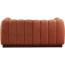 Meridian Quinn Cognac Chenille Fabric Modular Sofa IMAGE 3