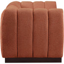 Meridian Quinn Cognac Chenille Fabric Modular Sofa IMAGE 7