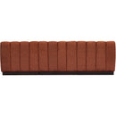 Meridian Quinn Cognac Chenille Fabric Modular Sofa IMAGE 3