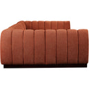 Meridian Quinn Cognac Chenille Fabric Modular Sectional IMAGE 7