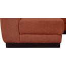 Meridian Quinn Cognac Chenille Fabric Modular Sectional IMAGE 12