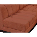 Meridian Quinn Cognac Chenille Fabric Modular Sectional IMAGE 15